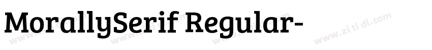 MorallySerif Regular字体转换